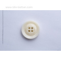 Imitation horn resin button with logo